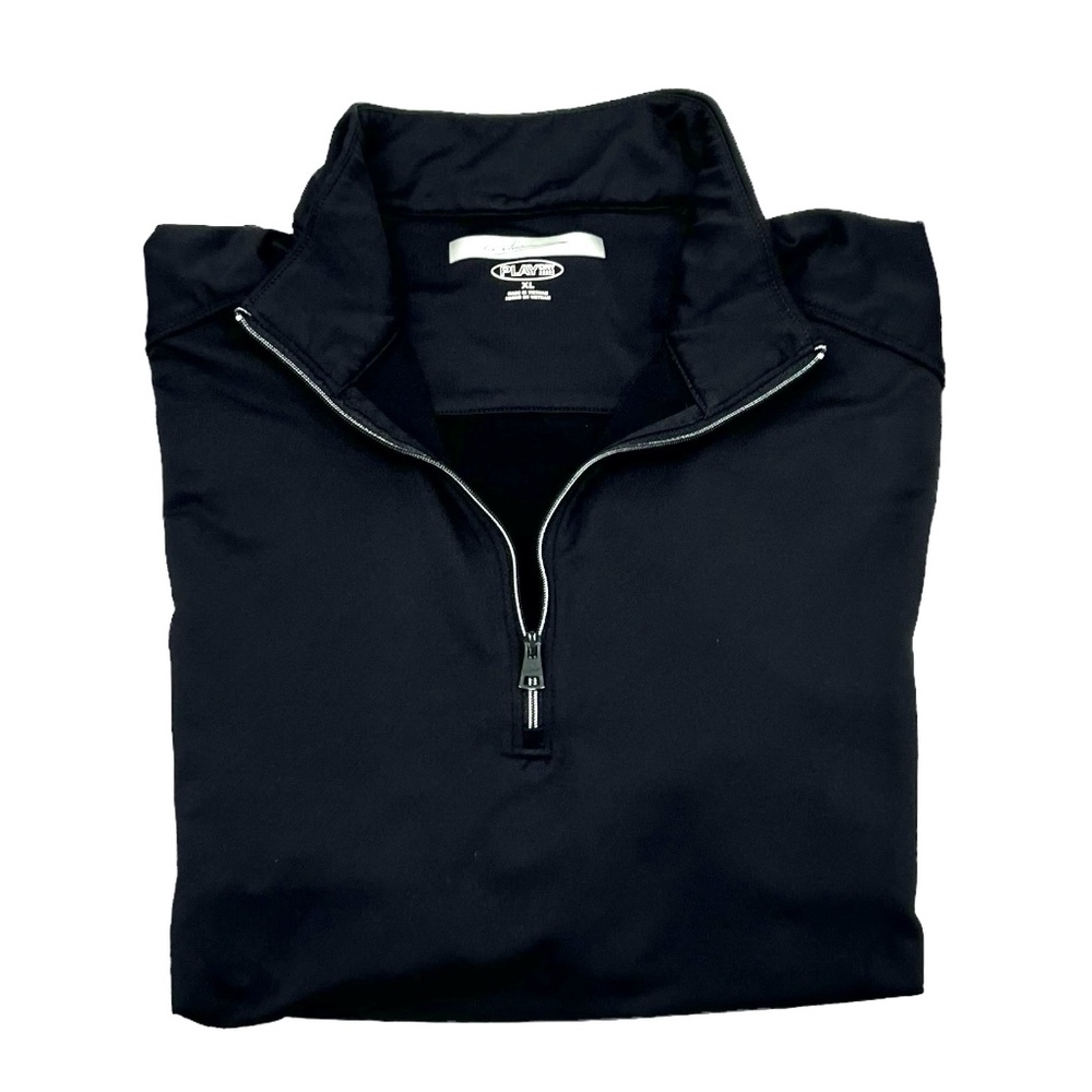 GREG NORMAN BLACK PLAY DRY PERFORMANCE QUARTER ZIP PULLOVER